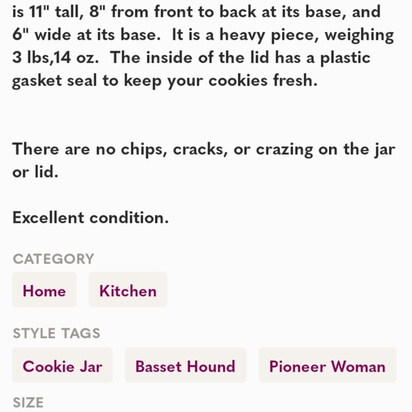 Pioneer woman cookie jar Plaid Charlie Christmas, holiday Gift idea Retired HTF - Picture 10 of 10